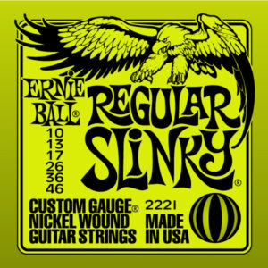 Ernie Ball 2221 Electric Guitar Strings Regular Slinky 10-46