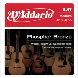 D'Addario EJ17 Phosphor Bronze Acoustic Guitar Strings Med 13-56