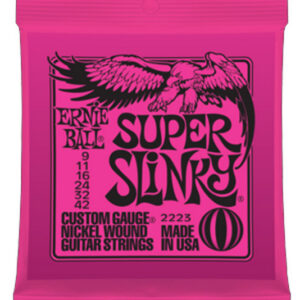 Ernie Ball 2223 Electric Guitar Strings Nickel Super Slinky 9-42