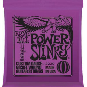 Ernie Ball 2220 Electric Guitar Strings Nickel Power Slinky 11-48