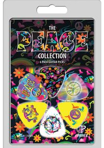 Perris 6-Pack "The Peace Collection" Licensed Guitar Picks Pack.