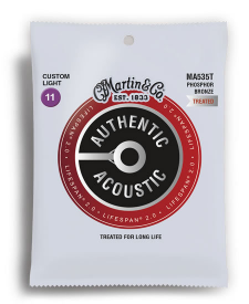 Martin Acoustic Lifespan 2.0 Phosphor Bronze 92/8 Custom Light Guitar String Set (11-52)