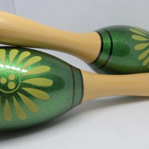 Maracas Green 9 inch Plastic ED456G