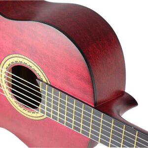 Valencia VC204TWR Full Size Classical Guitar Transparent Wine Red